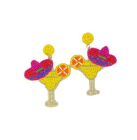 Margarita w/Sombrero Fiesta Earrings