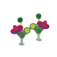 Margarita w/Sombrero Fiesta Earrings