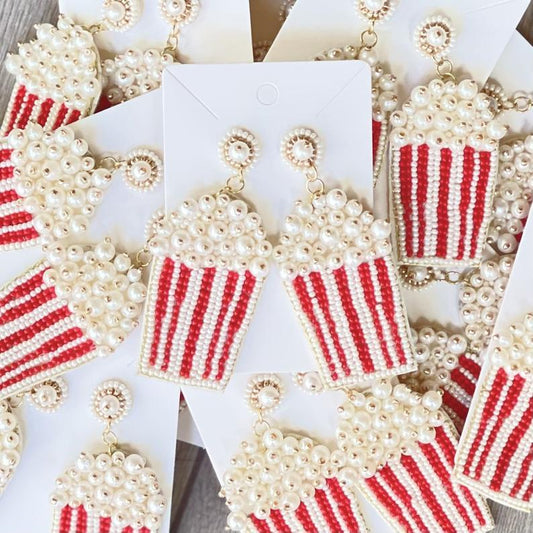 Popcorn Beaded Earrings