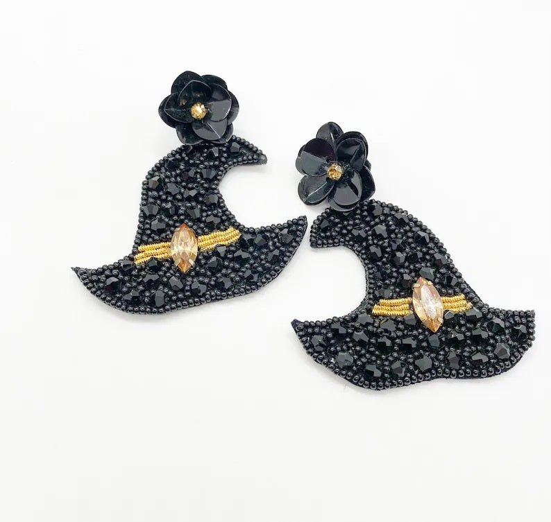 Witch Hat Dangle Earrings