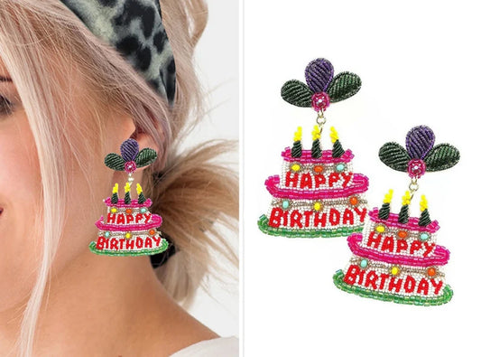 Birthday Cake Earrings