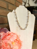 Twisted w/Pearls Necklace