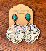 Laramie Drop Turquoise Earrings
