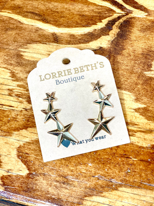 Star Tiered Earrings