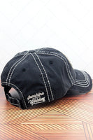 Distressed Sunshine and Whiskey Hat - Black