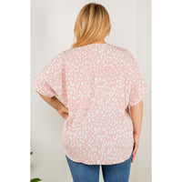 Minty Pink Blouse - Extended Size