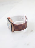 Indianola Printed Watch Band Brown